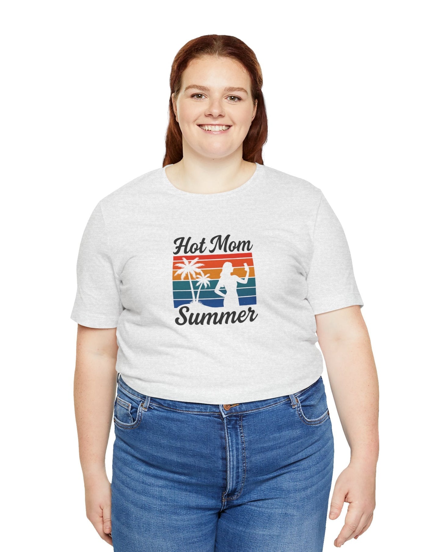Hot Mom Summer – Trendy Graphic Mom Tee