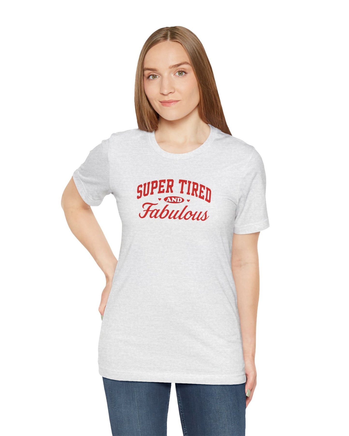Super Tired - Trendy Graphic Mom Tee
