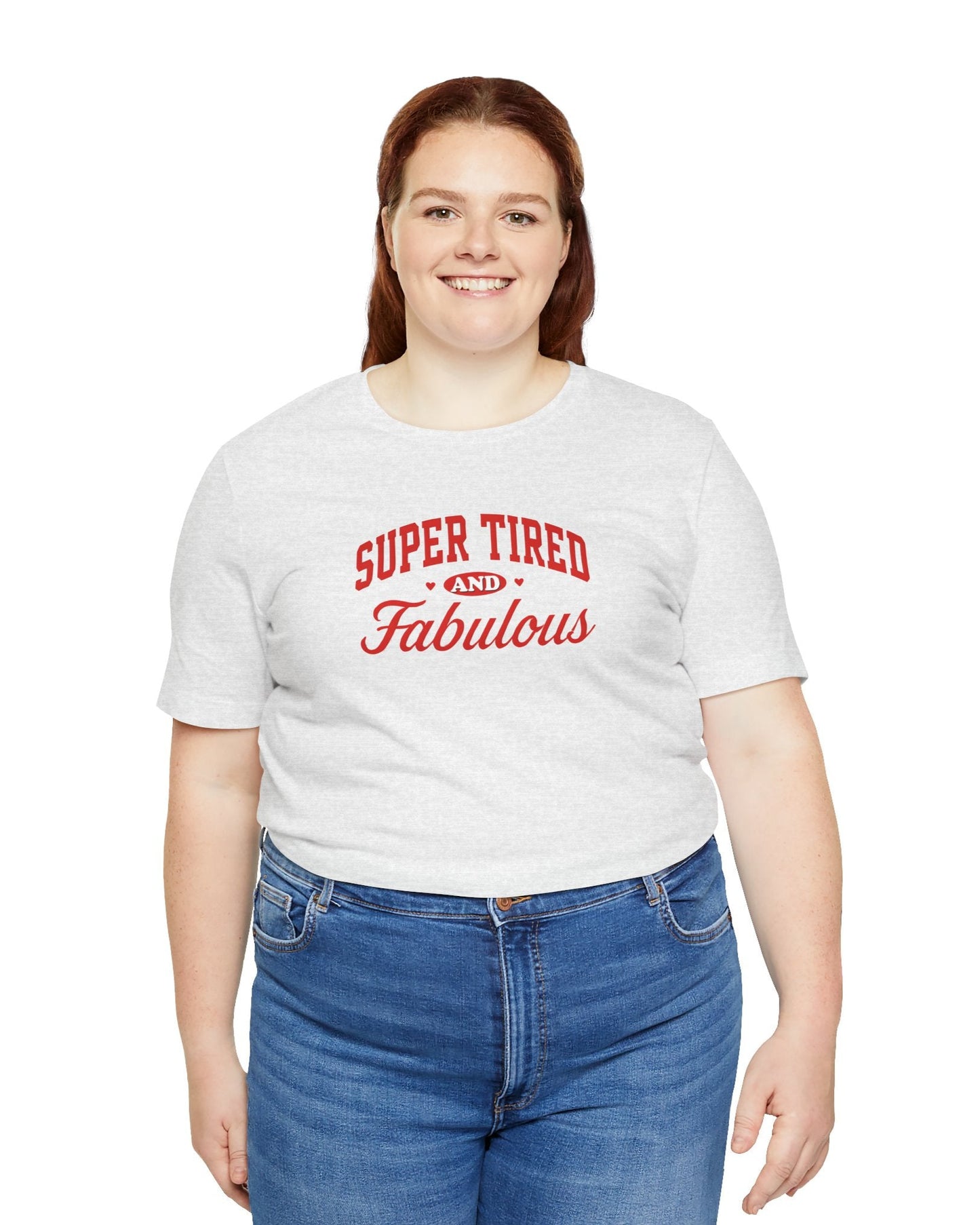 Super Tired - Trendy Graphic Mom Tee