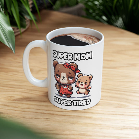'Super Mom Super Tired 2' Mug